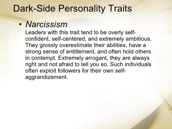 Arrogant personality traits